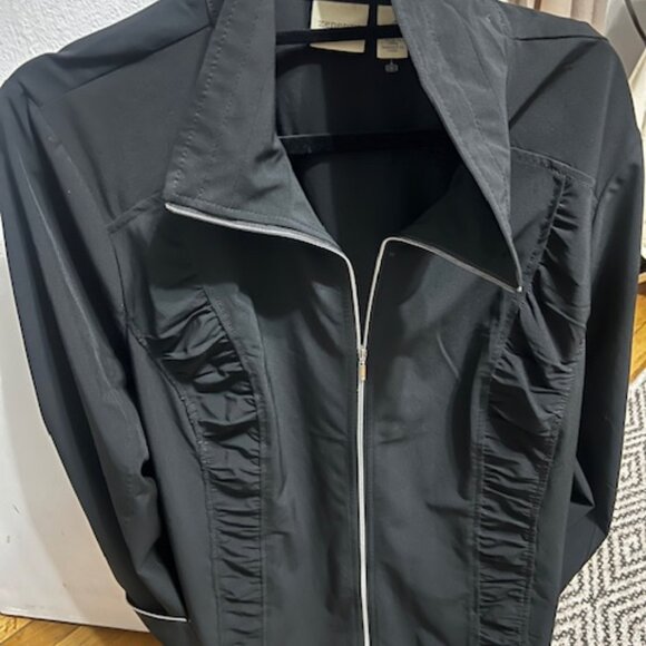 SOLD Chico's Zenergy Black - Fully Zippered Activewear Sporty type jacket - Picture 6 of 9